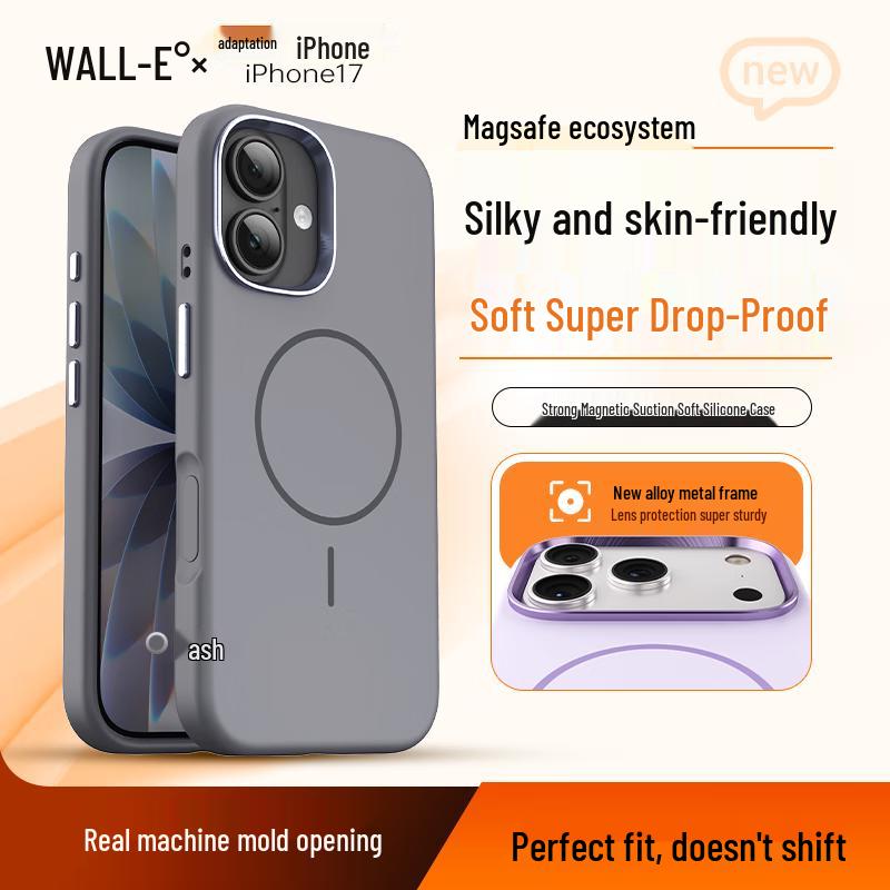 Wali Magsafe Liquid Silicone Phone Case for iPhone 17 Series iPhone 17