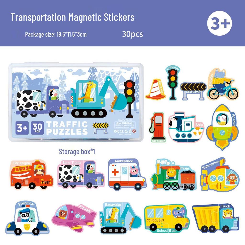 Magnetic Alphabet Puzzle & Book Set for Early English Learning