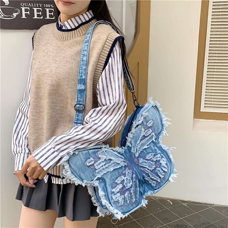 Butterfly-shaped Bag Can Be Worn As a Shoulder Bag or Backpack; Lightweight and Portable, Suitable for Outdoor Travel and Daily Commutes.