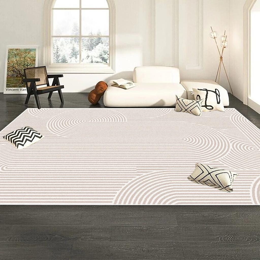Modern Minimalism White Carpet Living Room Light Colored Luxury Bedroom Decoration Large Rug Lounge Cloakroom Non-slip Floor M