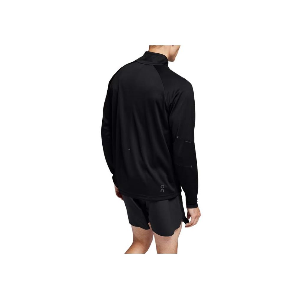 On Climate Comfortable Sweat-Wicking Warm Fitness Wear Men tops Black 1ME10600553
