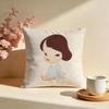 Stylish YYoshitomo Naraes Cushion Cover Stylish Washable Pillow Cover Ideal for Couch Bedroom Car Decoration