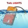 1 Pair 10LED Rear Tail Lights Lamps Lorry Truck Trailer Caravan Bus Motorhome 12V Trailer Truck Tail Lamp
