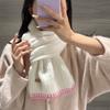 Atmosphere Premium Maillard Winter Warm Scarf Fair Island Knitted Fashion Korean Version Couple Shawl Scarf