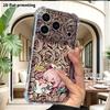 Phone Case: 2D Flat Design, Suitable for iPhone 18 17 16 15 14 13 Pro, Transparent with Corner Protection, Pink-haired Girl, Christmas and Halloween G