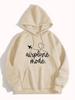 American Style Hooded Sweatshirt: Heart & Letter Pattern, Loose Fit, Long Sleeve, Autumn/Winter 2025 Collection