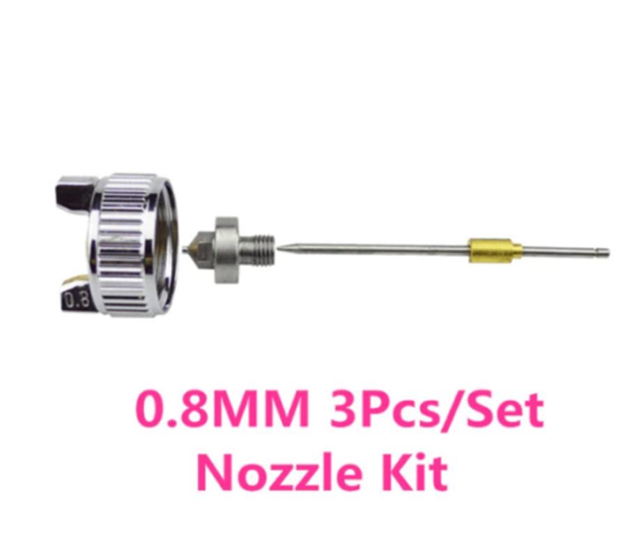 Profesionální HVLP 0,8mm & 1,0mm Tryska Stříkací pistole Mini Vzduchová Barva Lakování Aut