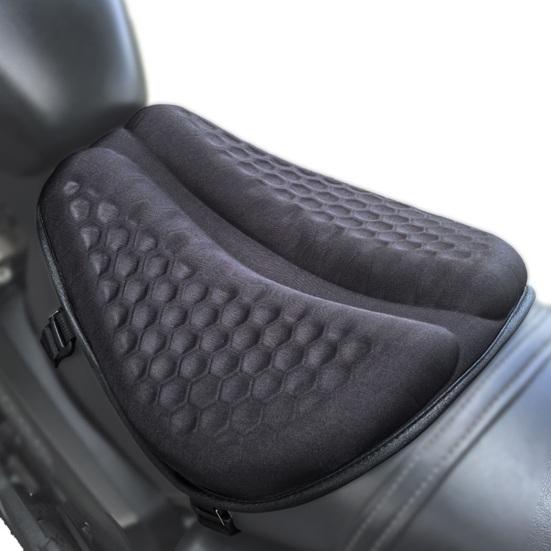 Motorcycle Gel Seat Cushion, Universal Electric Scooter Comfort Pad, Waterproof UV Protection Shock Absorbing Seat Cover for Delivery Bike