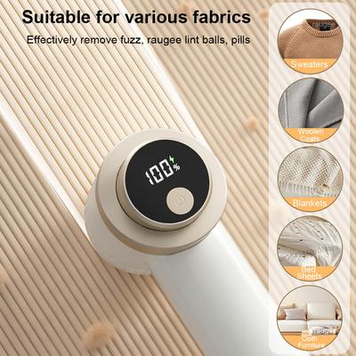 Electric Lint Remover for Clothes Fabric Shaver Electric Pellet Fluff Remover for Clothing Rechargeable Hairball Fuzz Remover