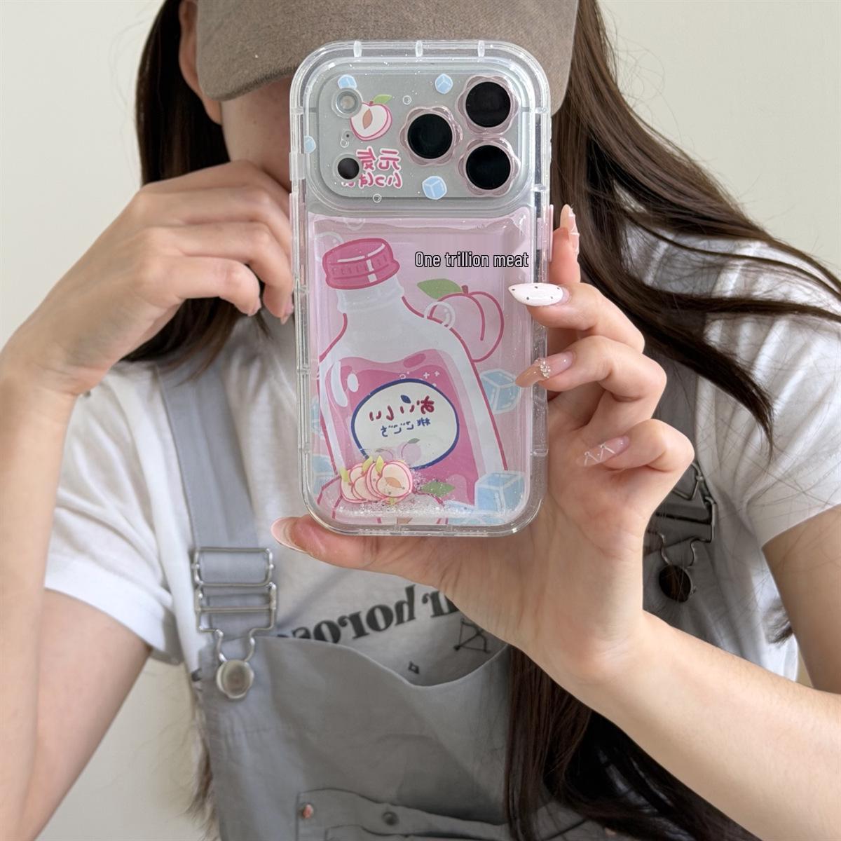 

Peach Avocado Sand iPhone Case, Drop-proof Compatible with iPhone 15, 16, 17 PROMAX iPhone 15 Pro