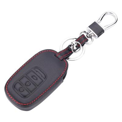 Kinotaka Leather Smart Key Case for Honda Cars, 3 Buttons, Vezel (2022~) VEZEL/ZR-V (2023~), New Step Wagon, Etc, Black