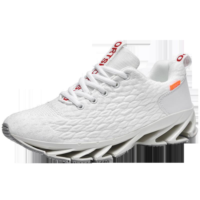 Autumn New Running Shoes Fly-woven Fish Scale Blade Large Size Sneakers