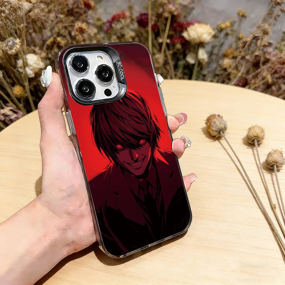 

Тетрадь смерти Лайт Ягами Чехол для телефона для iPhone 17,16,15,14,13,12,11 Plus,Pro Max,XS,Цветной Серебряный Позолоченный Внутренний Чехол iPhone14ProMax