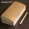 Standard Travel Notebook, 21x11, Saddle-Stitched Kraft Pages