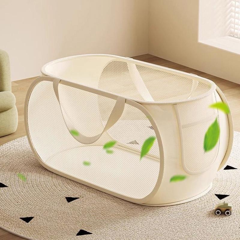 Children's Toys Storage Basket Large Capacity Laundry Basket Multifunctional Children's Dolls Breathable Storage Basket Mesh Bag