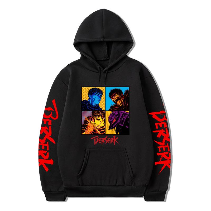 Hanoră cu glugă cu anime japonez Hanoare de modă