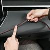 8M PU Kůže Dekorace DIY Pletená Proužková Dekorace Automobilový Doplněk Interiér Auta Samolepicí Lišta Palubní Deska Dveře