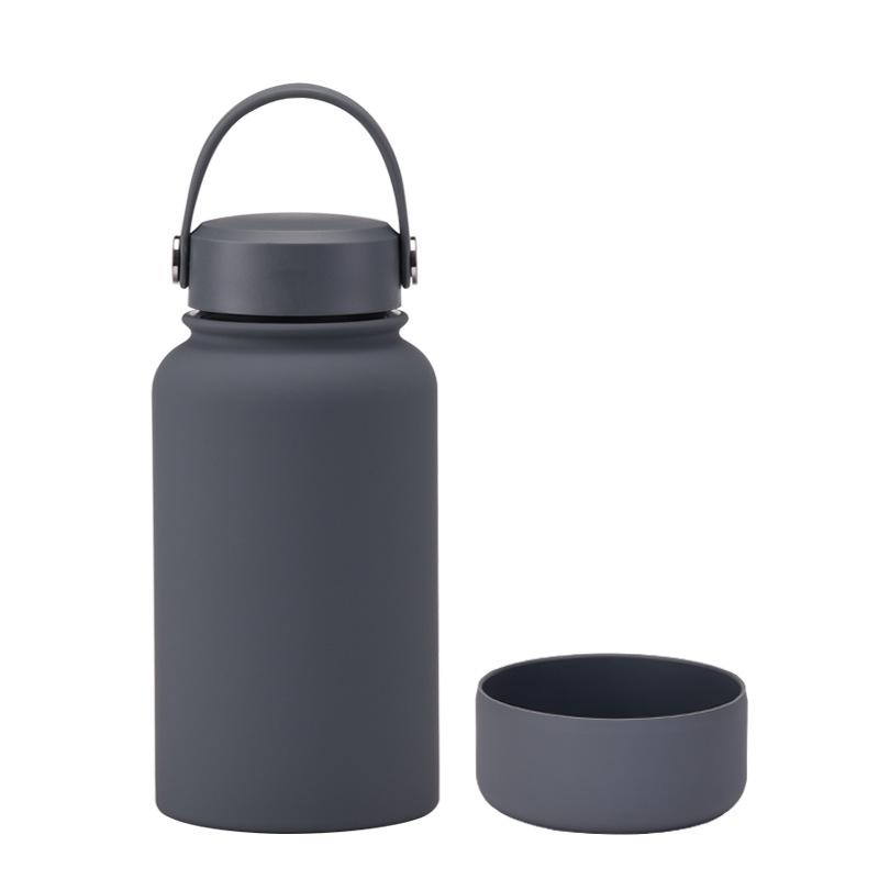 650Ml Stainless Steel Thermos Cup Non-Slip Outdoor Portable Water Cup Simple Wide Mouth Sports Kettle