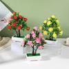 Artificial Potted Rose Plant With Durable Plastic Foam For Home Decor And Gifts