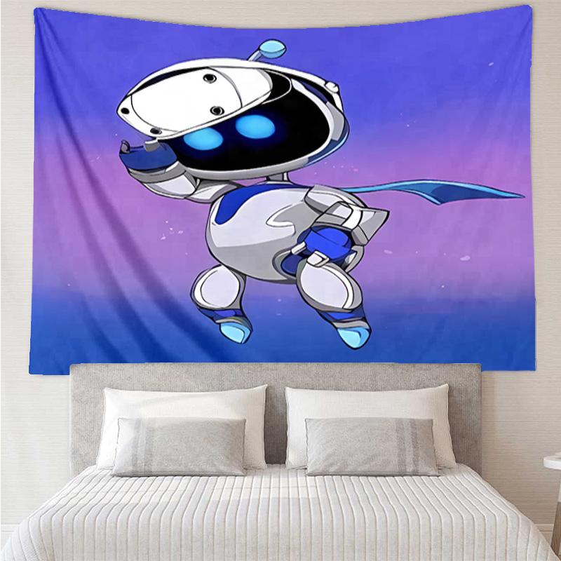 Astro Bot2 Tapestry for Bedroom Aesthetic Classroom Tapestries Wall Hanging for Living Room Dorm Office,Ideal Creative Gift