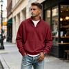 Herren Pullover mit Strickkragen für den lässigen Alltagsgebrauch