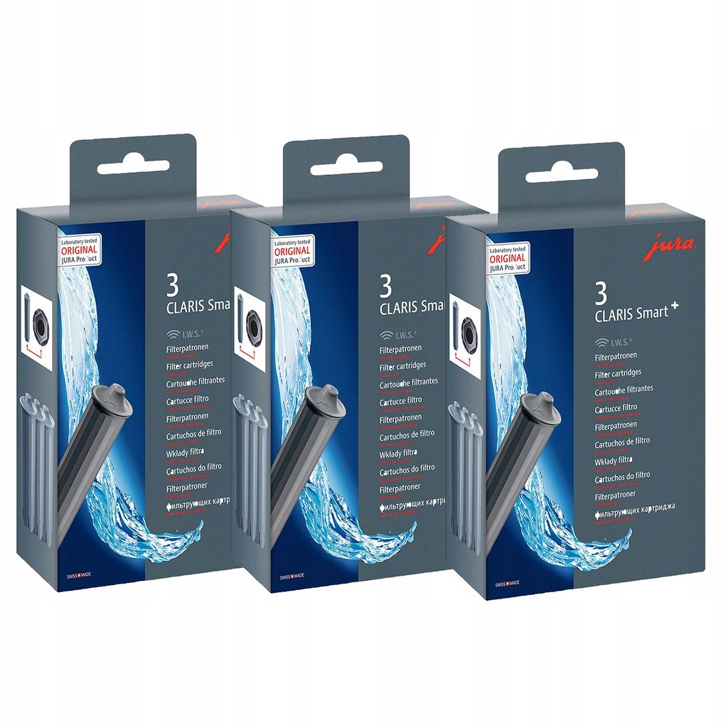Claris Smart+ Filter For Jura Coffee Machine 3 Pack of 3