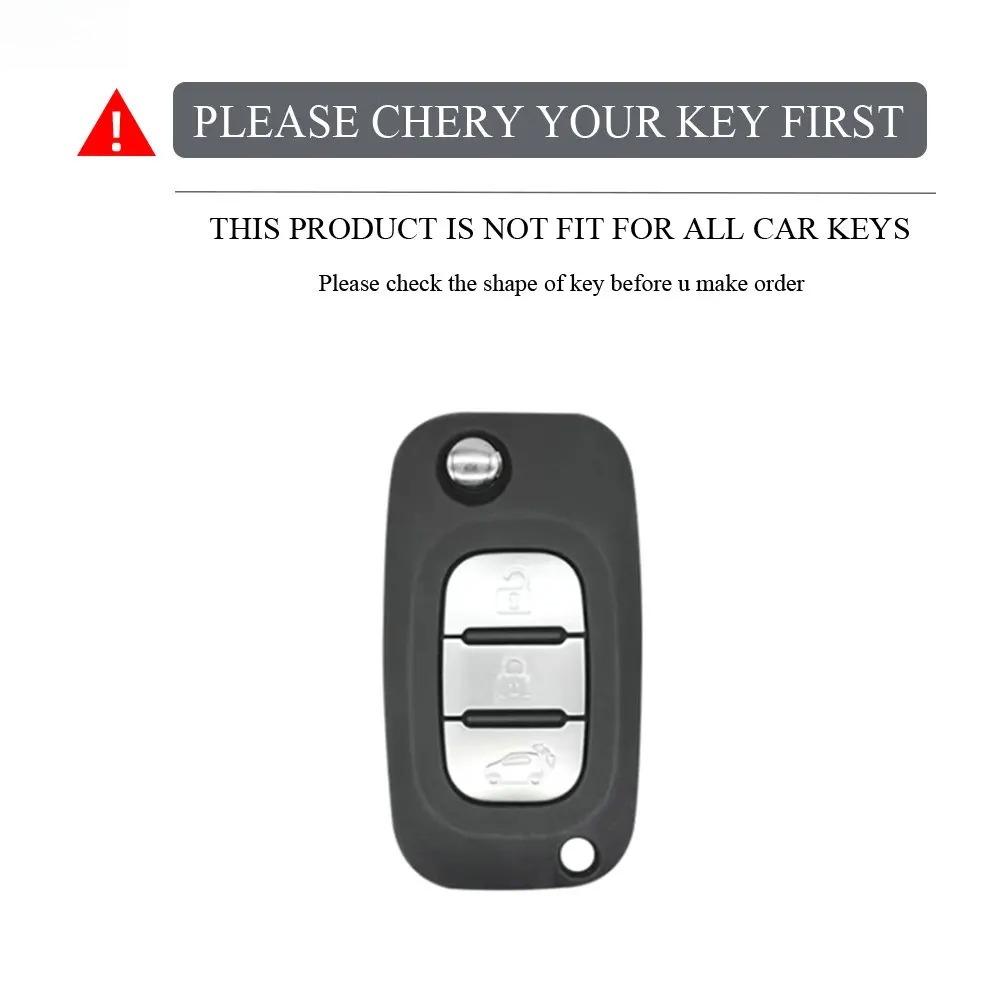Tpu Flip Car Key Case Cover For Renault Fluence Clio Megane Kangoo Lacia Lada Largus Kalina Granta Vesta X-Ray Benz Smart Fortwo