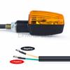 2PCS Amber Motorcycle Turn Signal Lights Bulbs Universal Front  Rear Indicators 12V Lamp For Chopper Bobber Motorcycle