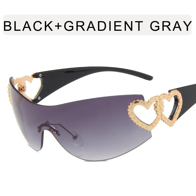 Fashion Stylist Sun Glasses Ladies Luxurious Trending Y2k Sun Glasses Woman Pink Eyewear UV400 Goggle 2000'S Lentes De Sol