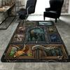 Prehistoric Dinosaurs Pattern Rug Floor Mat for Living Room or Bedroom Soft and Comfortable Carpet a Gift for Birthday and Holiday.
