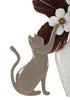 Wandpaneel aus Eisen Katze Cm 54,6X8,9X59,7