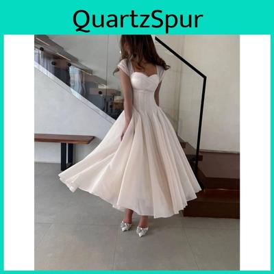 Summer Elegant Dress For Women With Polyester Fabric And A Line Silhouette For Office And Casual Wear