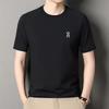 Herren kurzärmeliges bedrucktes T-Shirt Sommer Neu Leicht Rundhalsausschnitt Lockerer Schnitt Geeignet für mittleres und junges Alter