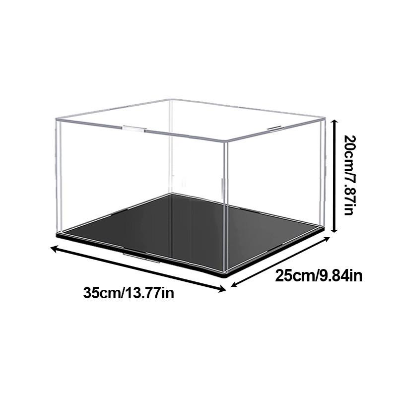 Transparent Storage Box Acrylic Model Display Box Countertop Box Organizer Stand Dustproof Protection Showcase for Action Figures/Toys/Collectibles