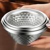 Unbreakable Salad Bowl 304 Stainless Steel Insulated Bowl Korean V-shaped Rice Bowl  Restaurant