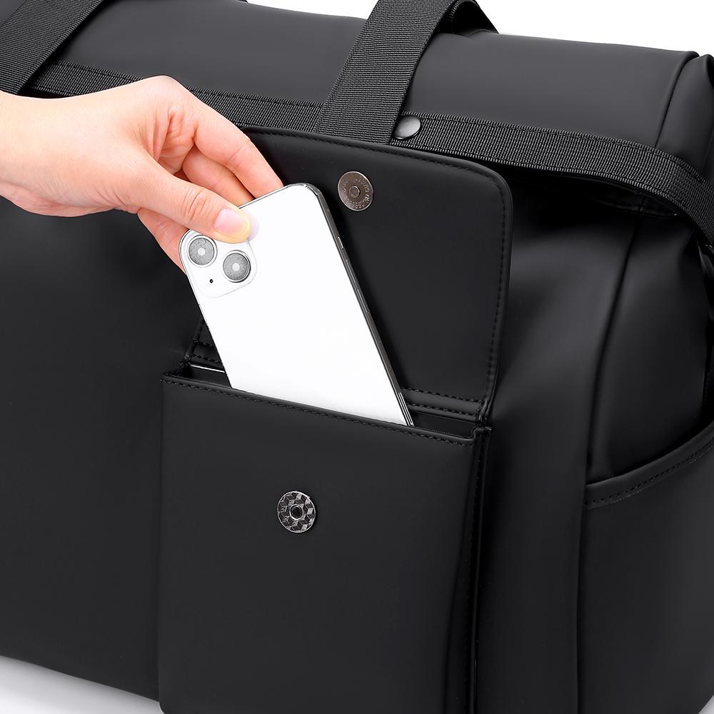 Geantă de voiaj pentru bărbați, geantă de bagaje impermeabilă, capacitate mare, geantă de sport crossbody, geantă de fitness, geantă de mână pentru bărbați