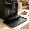 Coffee Bar Drying Pad in Silicone with a Raised Perimeter, Crosshatch Grip Texture, and Grooves for Beverage Station Spills and Routine Care