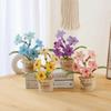 Cyrtanthus Mackenii Knitted Flower Handwoven Fake Flower Artificial Flowers Desktop Decoration