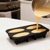 6-Cavity Coffee Bean Silicone Mold, Mousse Mold Coffee Bean-Shaped Dessert Mold French-Style Western Pastry Baking Mold
