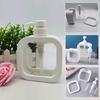 500ml Refillable Lotion Pump Bottle Empty Plastic Dispenser Leakproof Portable for Body Lotion Hand Wash Shower Gel Office Gift