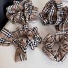 Korean Retro Plaid Scrunchie Hair Tie Headband for Women