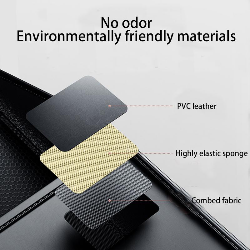 Between Seat Car Organizer Car Front Seat Middle Storage Bag Car Leather Storage Between Seats Back Storage Organizer Bag For