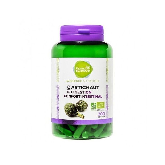 Pharmascience artichaut bio digestion confort intestinal 200 gélules