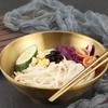 Japanese-style Stainless Steel Conical Bowl, Korean-style Ramen Bowl, Stainless Steel Bowl, Instant Noodle Bowl, Anti-scalding Horn Bowl.