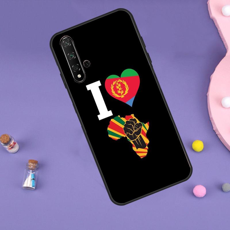 Eritrea Flagge Fall Für Huawei Nova Y70 Y60 Y61 Y90 Y91 5T 9 10 SE 3i 8i 11i 11 Pro P20 P40 P30 Lite Abdeckung