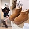 Winter thick-soled velvet thickened snow boots new Birkenstock bread shoes big cotton shoes short boots