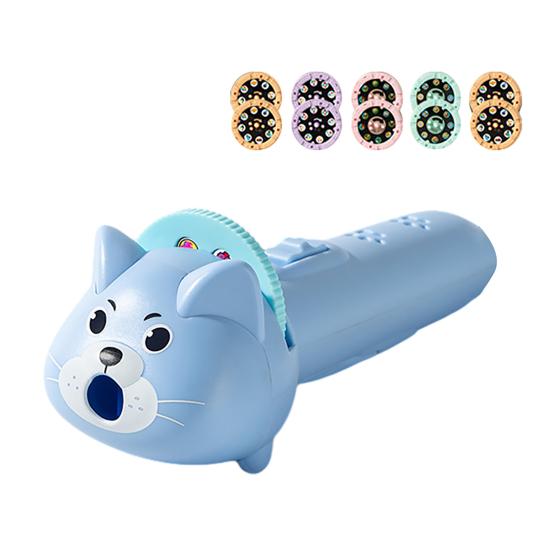 

Проекционный фонарик для детей, фонарик для малышей с 80 слайдами с узорами и 10 проекционными карточками, игрушка для творческого рассказывания историй Cat