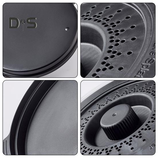 Microwave Splatter Cover BPA-Free Dishwasher-Safe Vented Heated Folding Lid Food Plate Guard with Hook Hole for Microwave Oven And Dishwasher