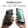 Smartphones Dooogee FIRE5PRO 13000mAh Tela de 6.6", Android 16 24GB+128GB 13MP+8MP IP68/IP69K Telefone à Prova d'Água