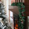 2.7m Dense Red Berry Christmas Vine Door Decoration